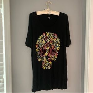 Chi Omega black skull shirt size 2XL